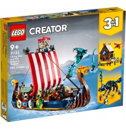 LEGO Creator 3 în 1 Corabia vikingilor 31132