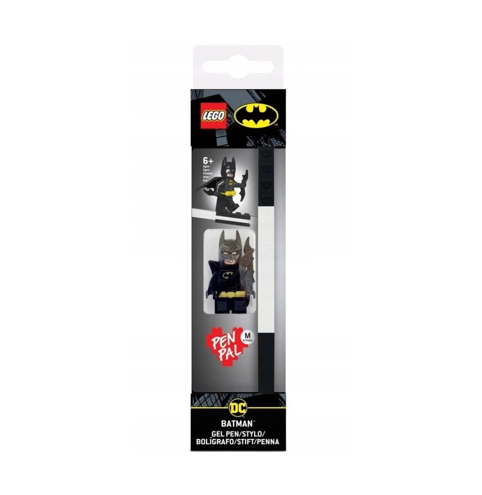 LEGO Black Gel Pen with Batman Minifigure