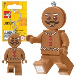 LEGO Gingerbread Keychain with LED Light