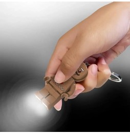 LEGO Gingerbread Keychain with LED Light