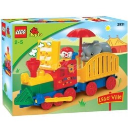 LEGO DUPLO Cyrkowy Pociąg Lokomotywa Słoń 2931