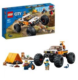 LEGO City 60387 Mașină 4x4 cu cort