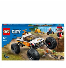 LEGO City 60387 Mașină 4x4 cu cort