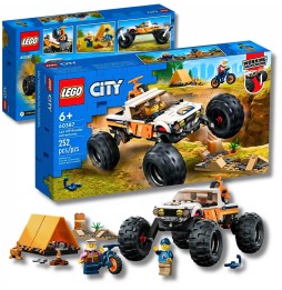 LEGO City 60387 Mașină 4x4 cu cort