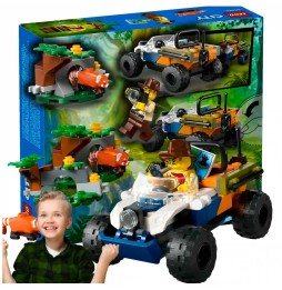 LEGO Quad explorator junglei cu panda roșie