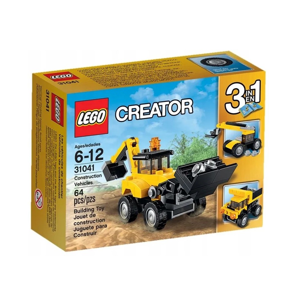 LEGO Creator 3 in 1 31041 Construction Vehicles