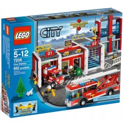 Lego 7208 City Remiza Straż Pożarna Wóz