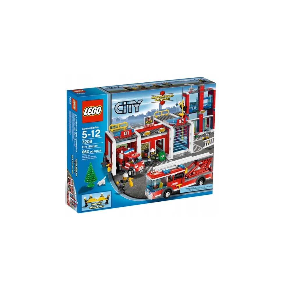 Lego 7208 City Remiza Straż Pożarna Wóz