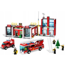 Lego 7208 City Remiza Straż Pożarna Wóz