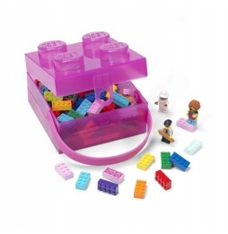 Pojemnik śniadaniowy LEGO różowy lunch box XL