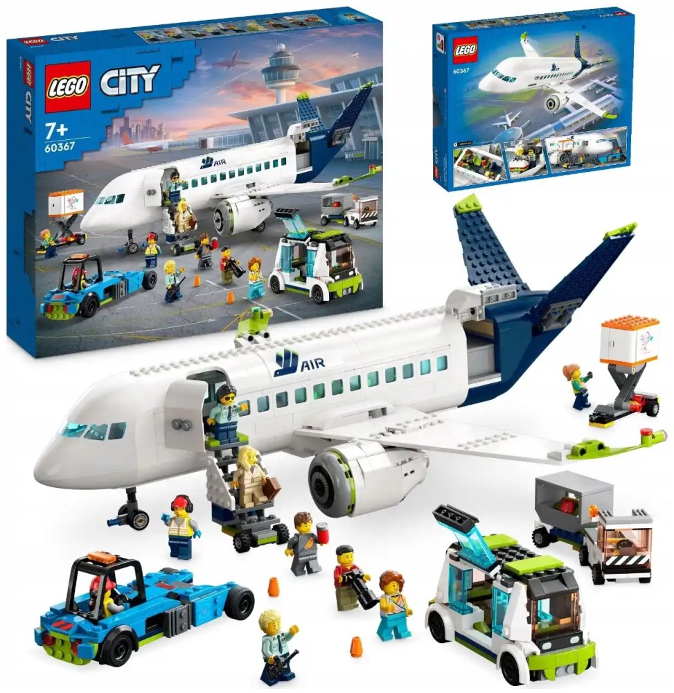 LEGO City samolot pasażerski 913 elementów