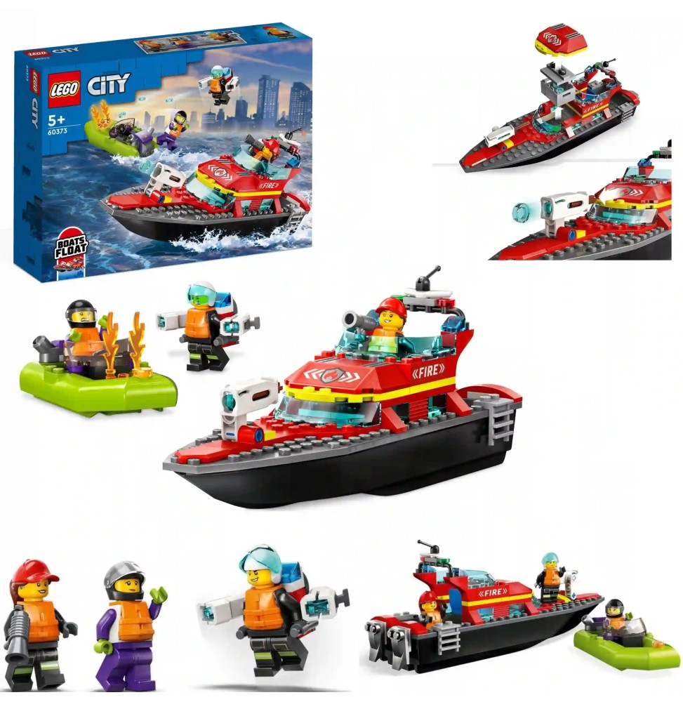 LEGO City Barcă de Pompieri 60373