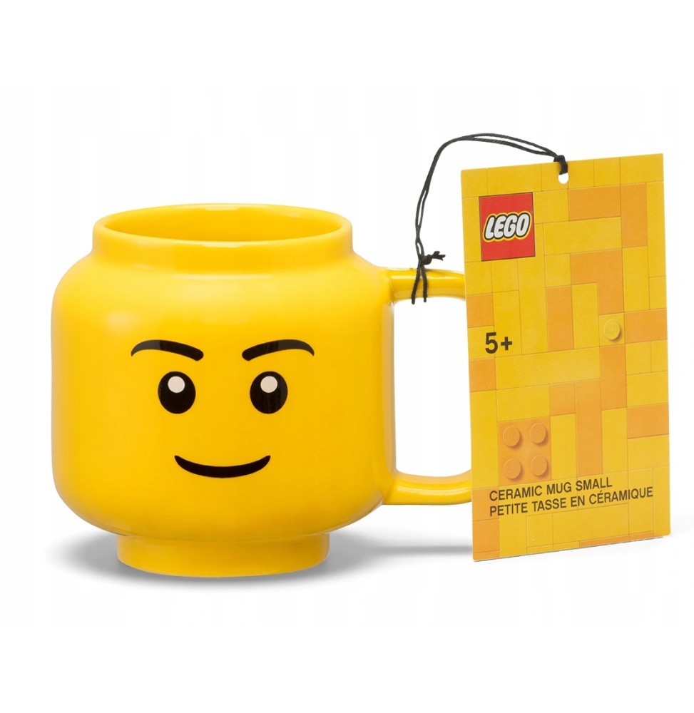 Lego ceramic mug with boy minifigure