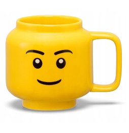 Lego ceramic mug with boy minifigure