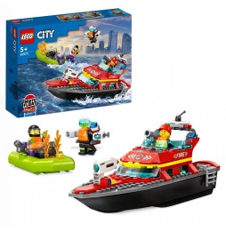 LEGO City Barcă de Pompieri 60373