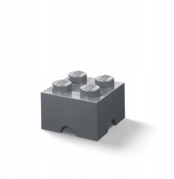 LEGO pojemnik pudełko klocek 4 ciemnoszary 25 cm