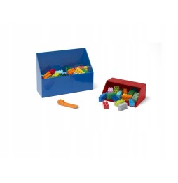 LEGO Lopățică pentru Cuburi 2x Albastră și Roșie