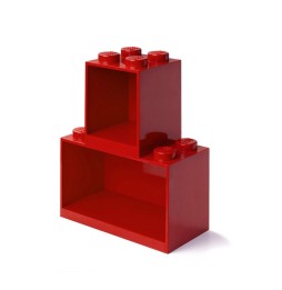 LEGO Shelf - Set of 2 Red Shelves