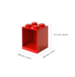 LEGO Shelf - Set of 2 Red Shelves