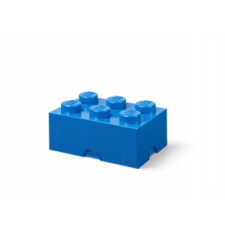 LEGO pojemnik klocek 6 niebieski