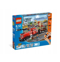 Lego City 3677 Pociąg towarowy czerwony UNIKAT