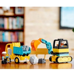 LEGO DUPLO 10931 Camion și excavator cu șenile