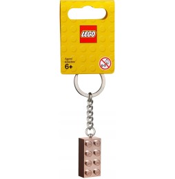 LEGO Brelok Brick 4x2 Złoty Róż 853793