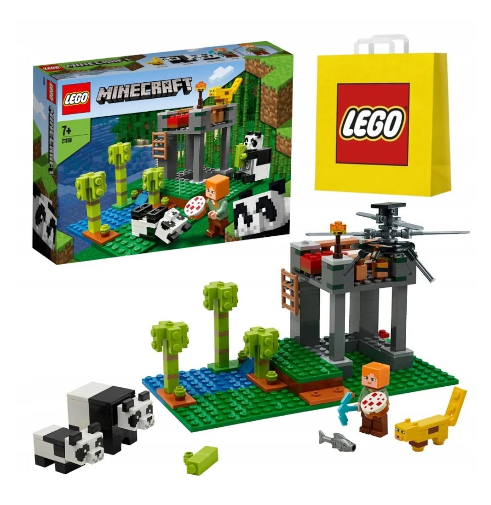 Set LEGO Minecraft 21158 Grădinița pentru Pandă