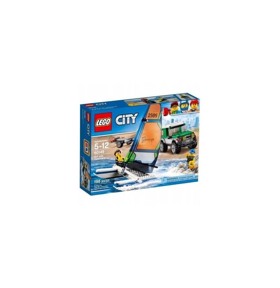 LEGO City 60149 Mașină 4x4 cu catamaran