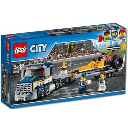 Blocuri LEGO City 60151 Transportor dragster