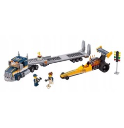 Blocuri LEGO City 60151 Transportor dragster