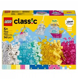 LEGO Classic magiczny zestaw z klockami przezroczystymi