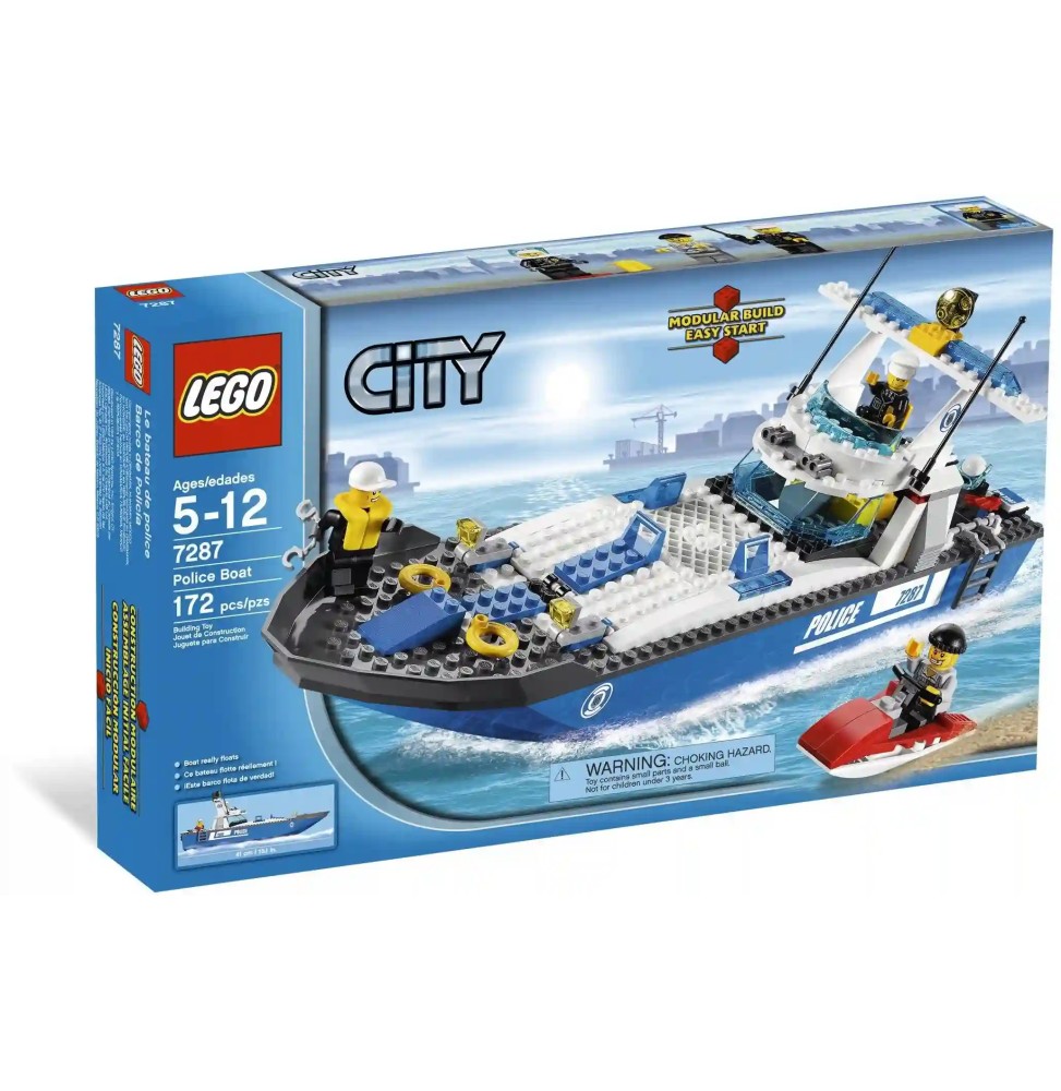 LEGO City 7287 Police Boat Set