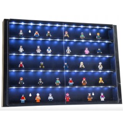 LEGO Minifigure Display Case with LED Lighting