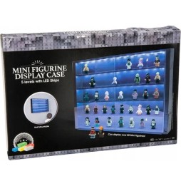 Vitrină pentru minifigurine LEGO cu LED