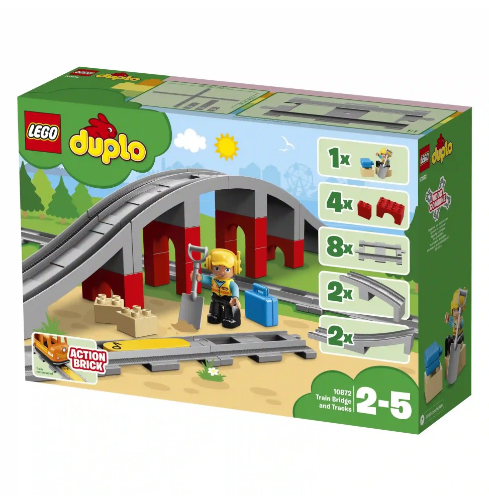 LEGO DUPLO 10872 Train Tracks and Bridge