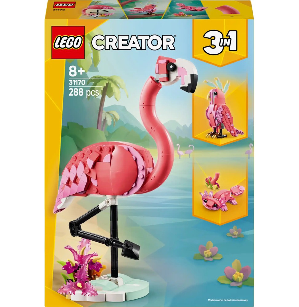 LEGO Creator 31170 Dzikie zwierzęta różowy flaming