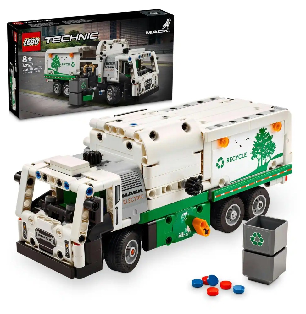 LEGO Technic Mack LR Elektryczna śmieciarka 42167