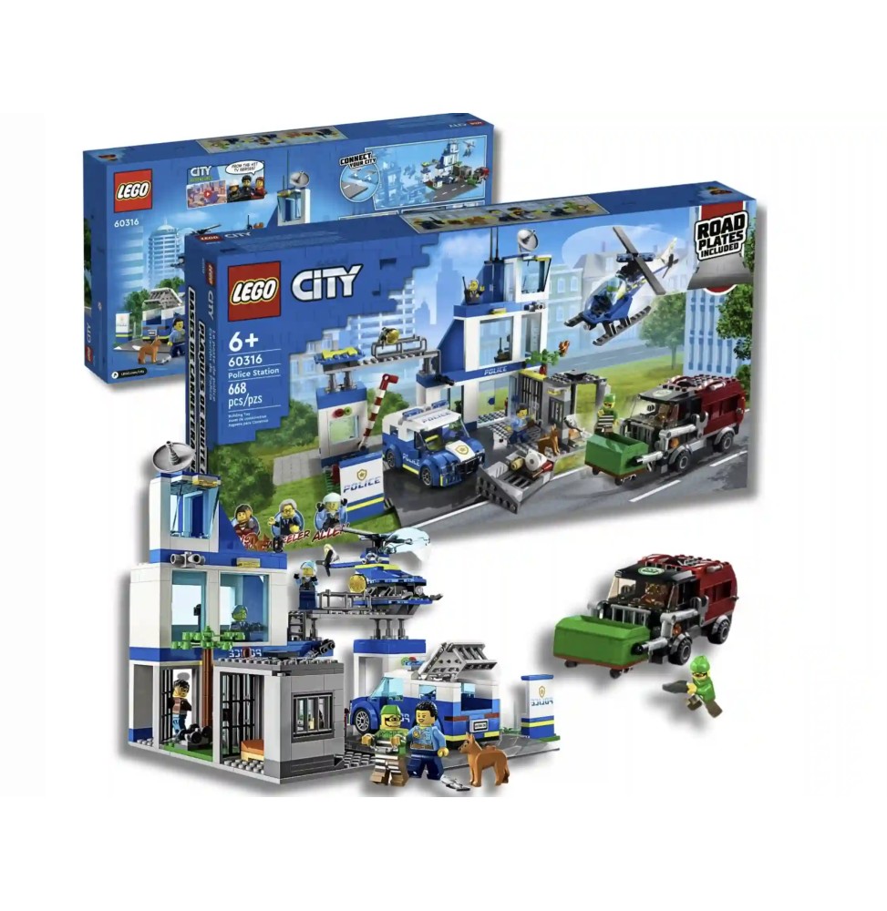 LEGO City Police Station 60316 Set 6+