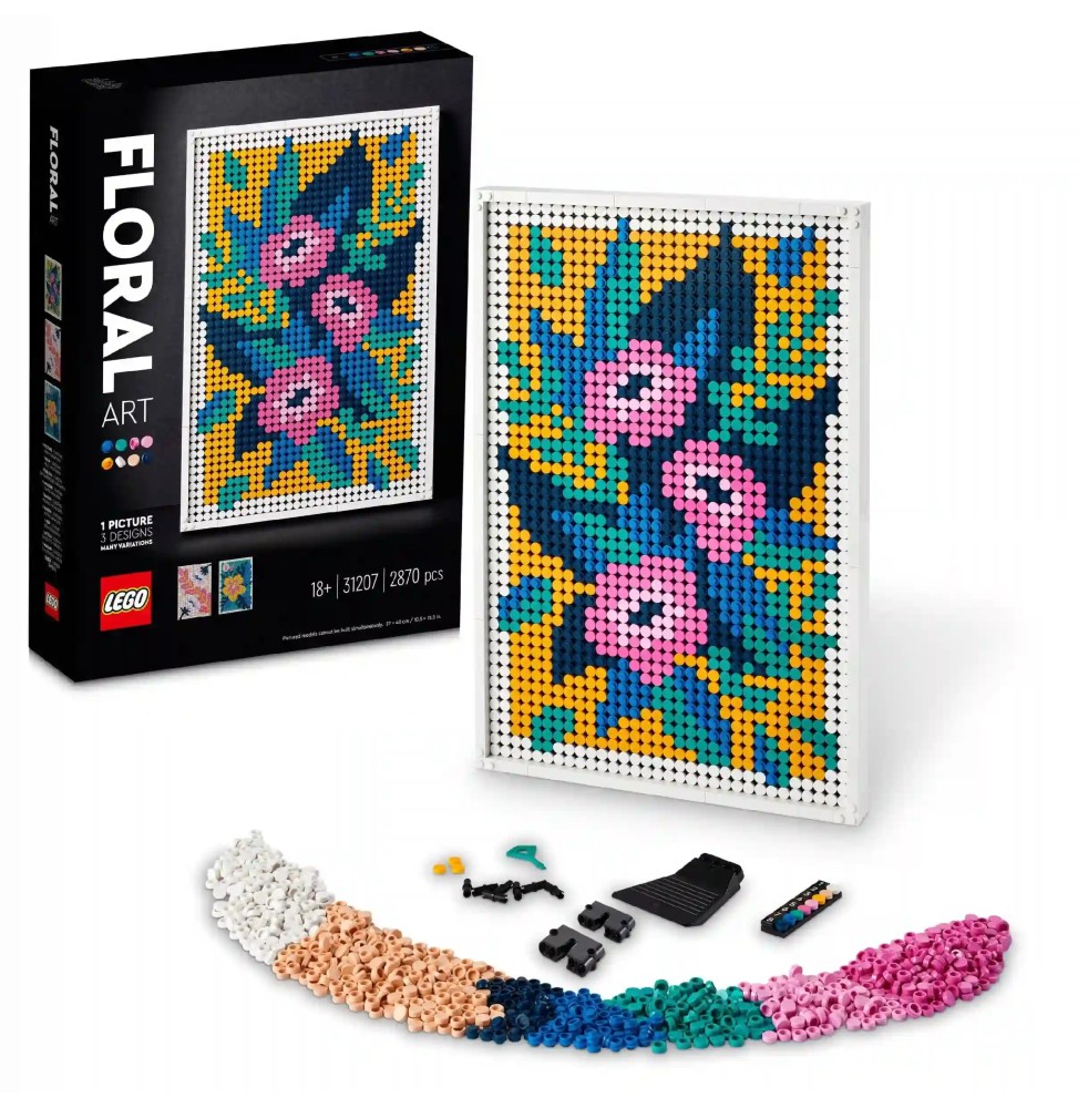 LEGO Art Flower Art 31207 Set and Ebook