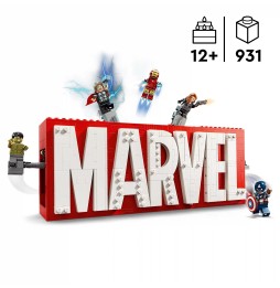 LEGO Marvel 76313 Logo cu minifigurine