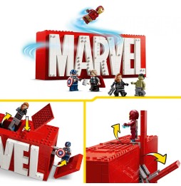 LEGO Marvel 76313 Logo cu minifigurine