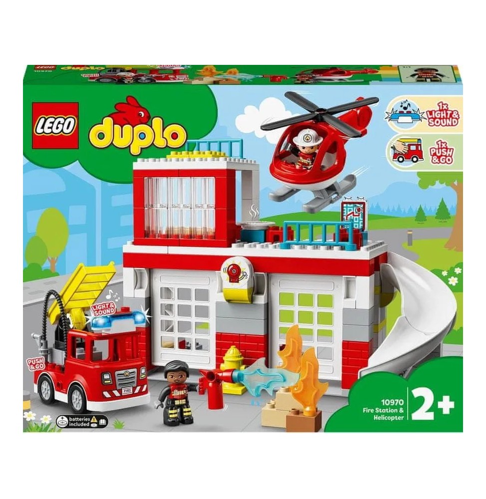 LEGO Duplo Remiza strażacka i helikopter 10970