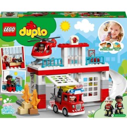 LEGO Duplo Remiza strażacka i helikopter 10970