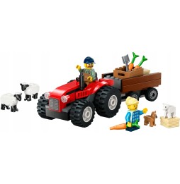 Klocki LEGO traktor z przyczepą