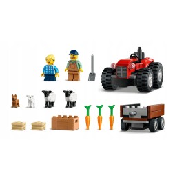 Klocki LEGO traktor z przyczepą