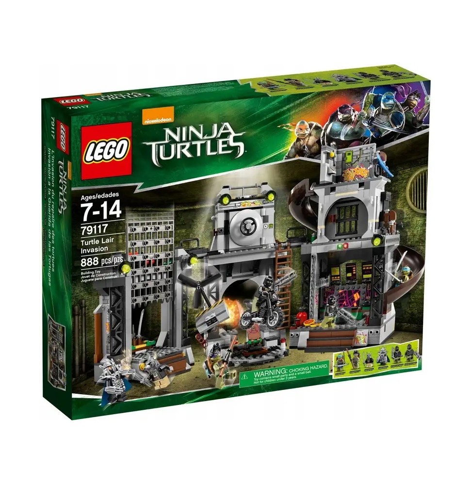 LEGO Ninja Turtles 79117 Hideout Invasion Set