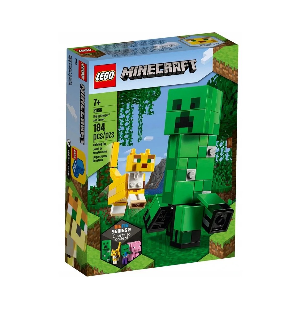 LEGO Minecraft BigFig Creeper and Ocelot 21156