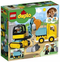 LEGO DUPLO Ciężarówka i koparka gąsienicowa