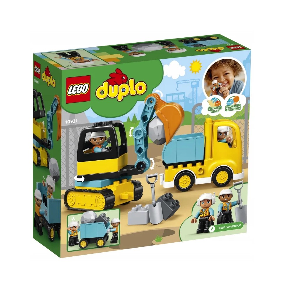 LEGO DUPLO Ciężarówka i koparka gąsienicowa